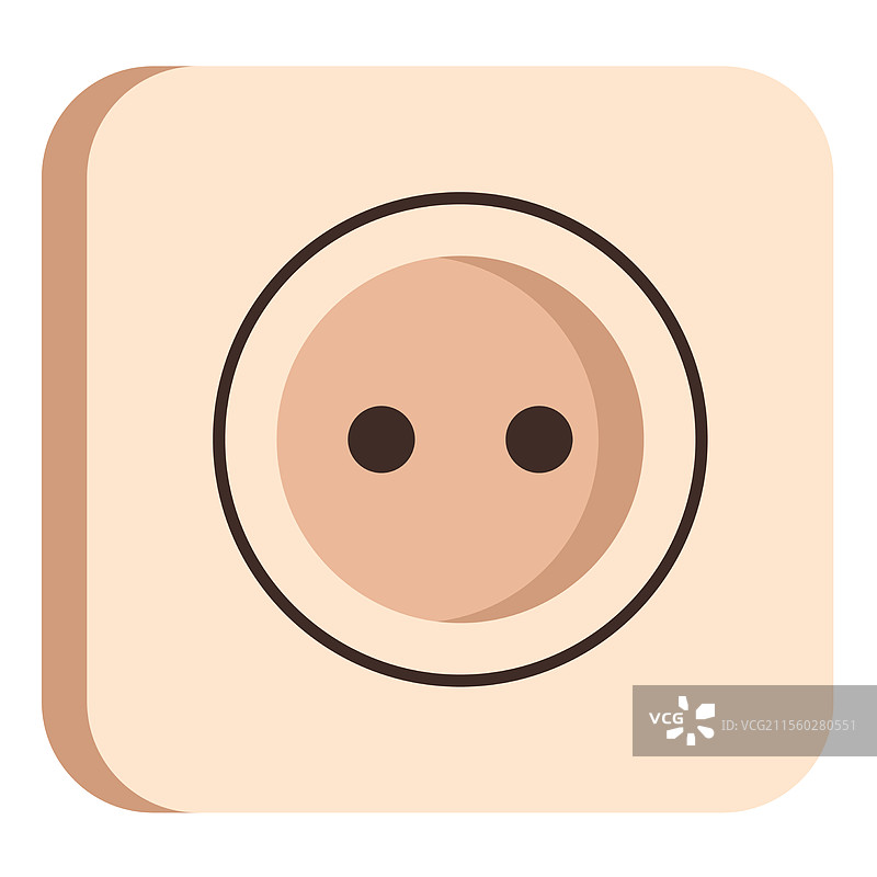 简约的欧洲风格电墙插座图片素材