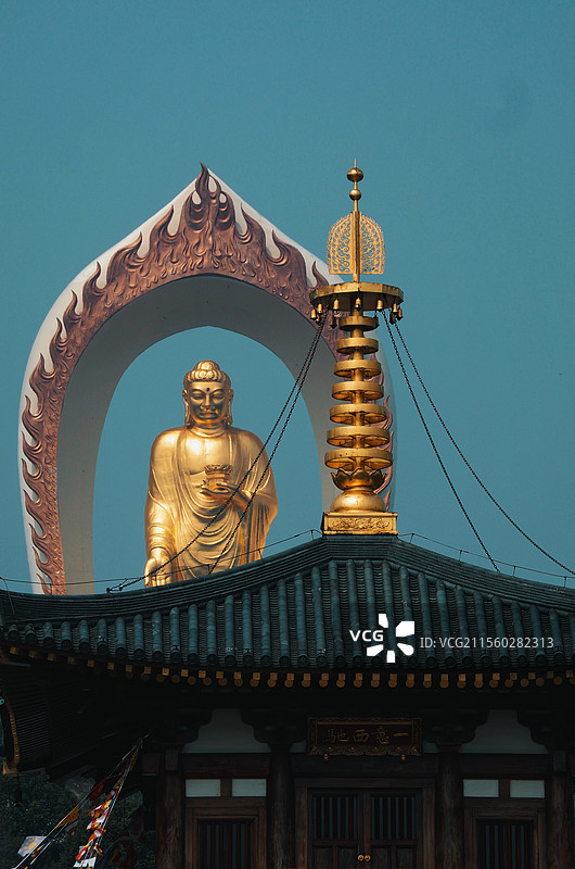 九江东林大佛图片素材