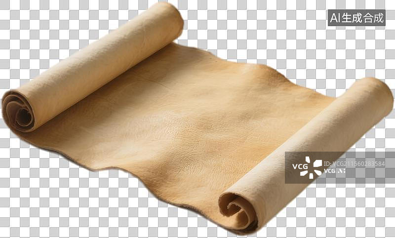 【AI数字艺术】中世纪复古卷轴羊皮卷图片素材