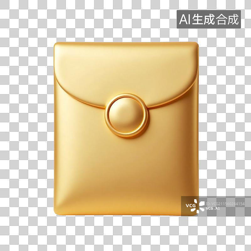 【AI数字艺术】3D金色红包图标图片素材
