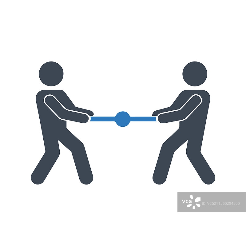 拔河图标 玩绳子游戏图标图片素材