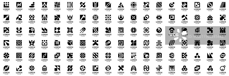 抽象标志集合图片素材