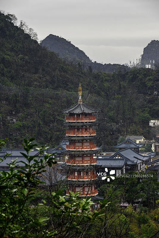 木龙湖景区木龙塔图片素材