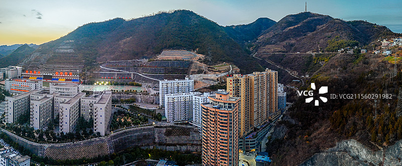 白河县 江岸路 王家坡 汉江 城市图片素材