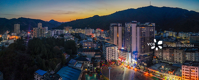 白河县 江岸路 王家坡 汉江 城市图片素材