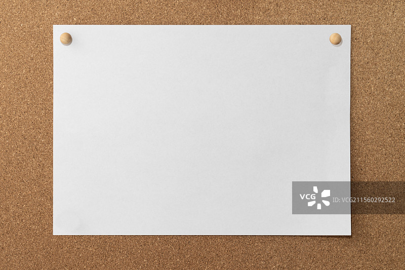 图钉空白纸图片素材