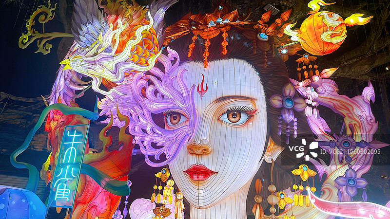 锦绣中华灯展图片素材