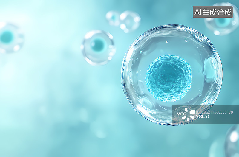 【AI数字艺术】细胞发育与生长图片素材