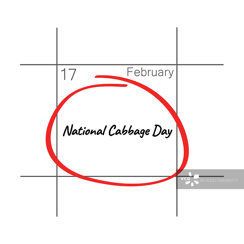 国家卷心菜日 - 2月12日图片素材