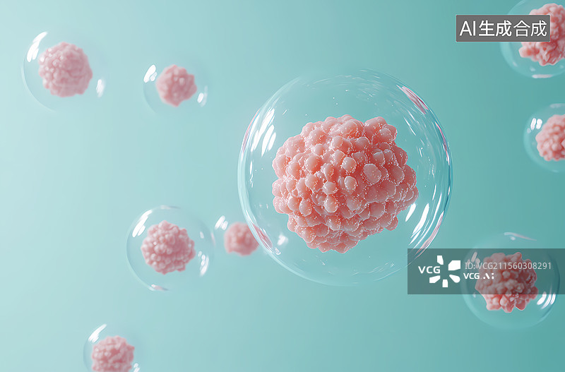 【AI数字艺术】细胞发育与生长图片素材