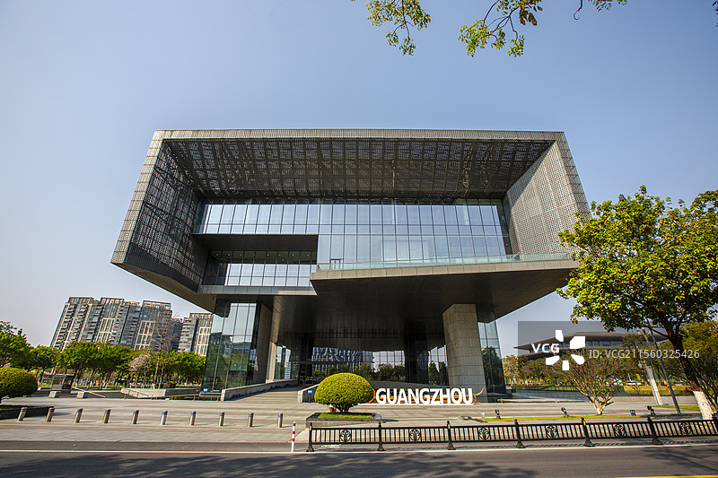 广州市城市规划展览中心建筑外景图片素材