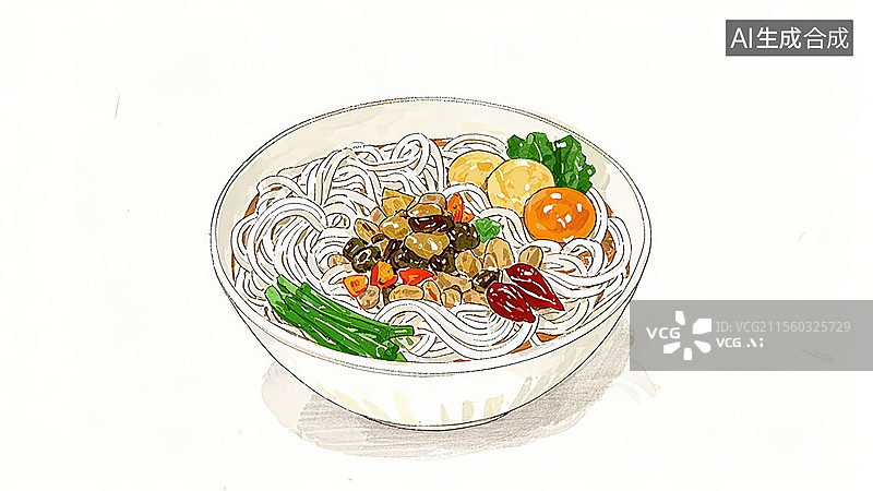 【AI数字艺术】螺蛳粉餐饮美食图片素材