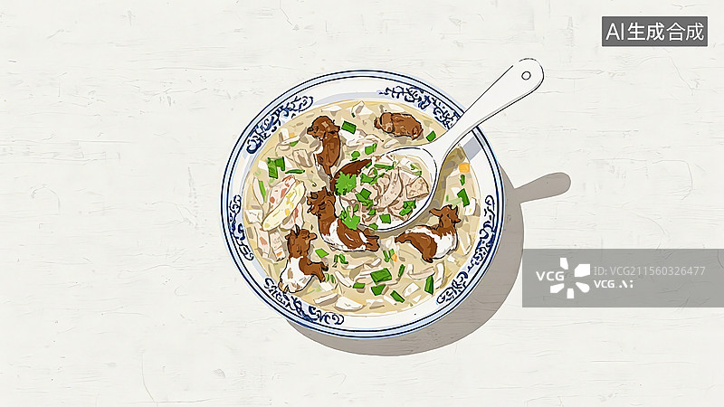 【AI数字艺术】羊肉泡馍餐饮美食图片素材