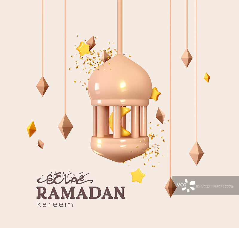 拉马丹背景阿拉伯书法文字图片素材