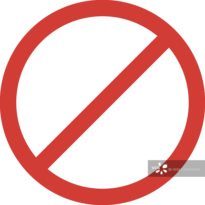 圆形禁止通行标志图片素材