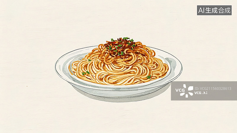 【AI数字艺术】热干面餐饮美食图片素材