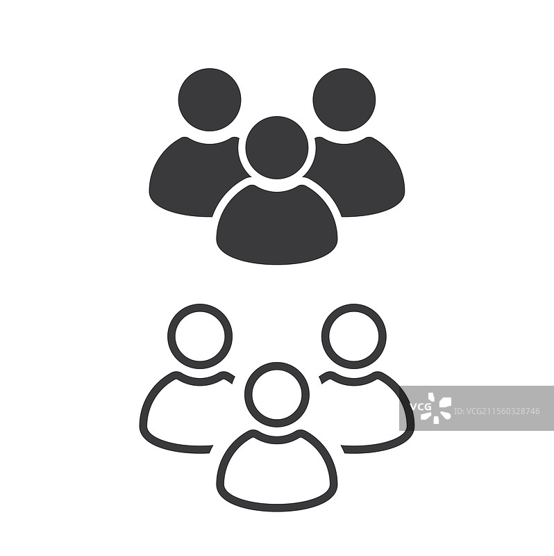 一群人聊天的图标图片素材