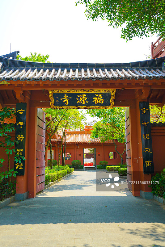 河源，福源寺，佛教寺庙之美！图片素材