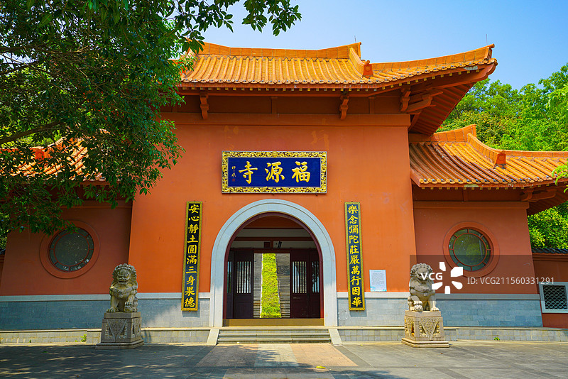 河源，福源寺，佛教寺庙之美！图片素材