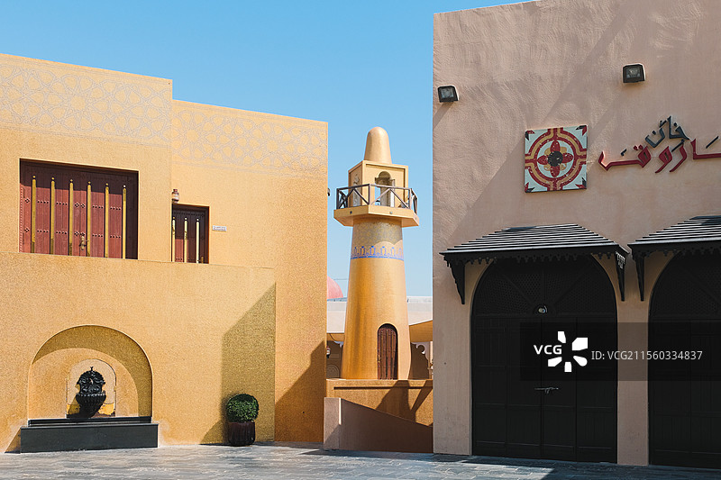 卡塔尔卡塔拉文化村Katara，金色清真寺 Golden Mosque图片素材