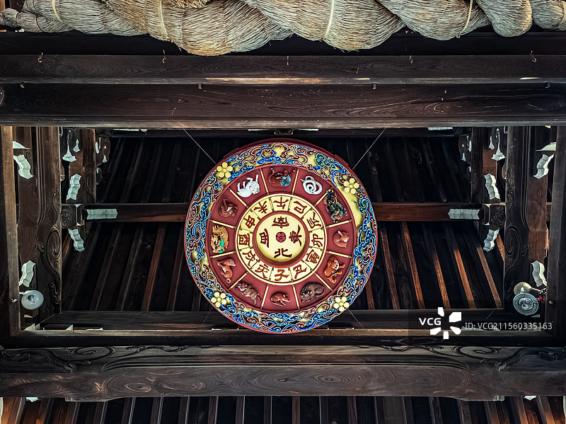 大阪天满宫十二生肖盘图片素材