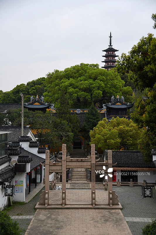 苏州铜观音寺 光福古镇图片素材