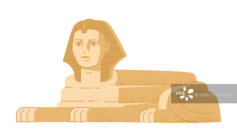 吉萨大狮身人面像的一个图片素材