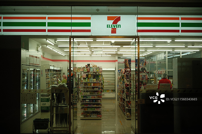 便利店夜间图片素材
