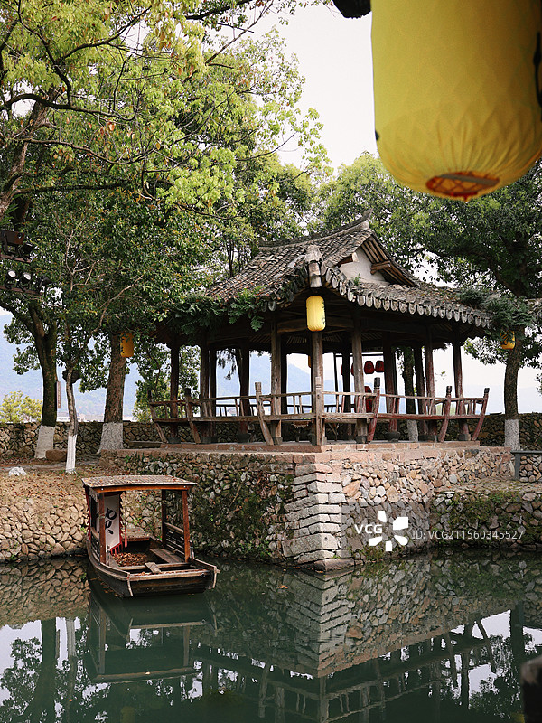 楠溪江苍坡古村望兄亭图片素材