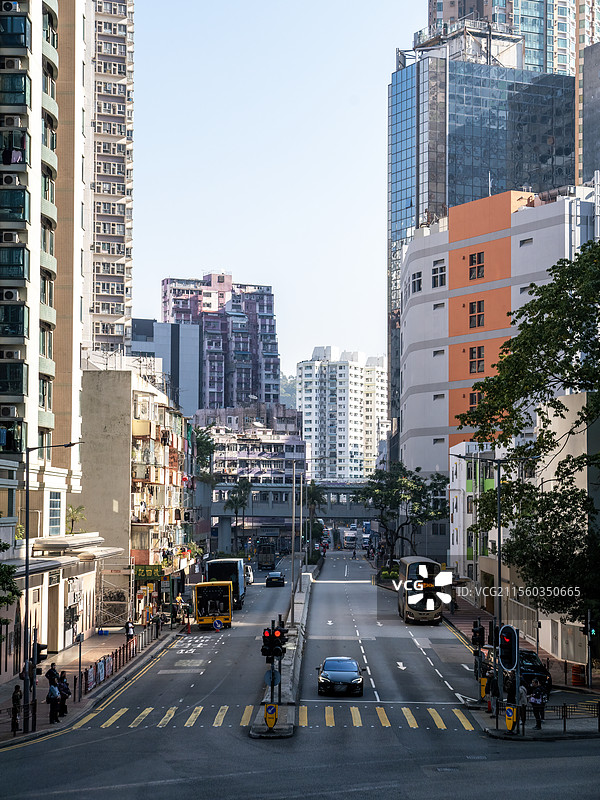 香港荃湾区街景图片素材
