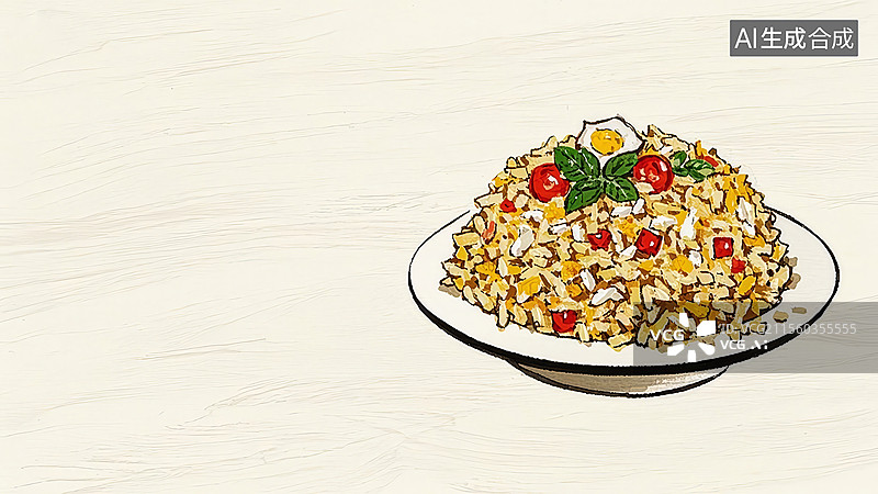 【AI数字艺术】扬州炒饭餐饮美食图片素材