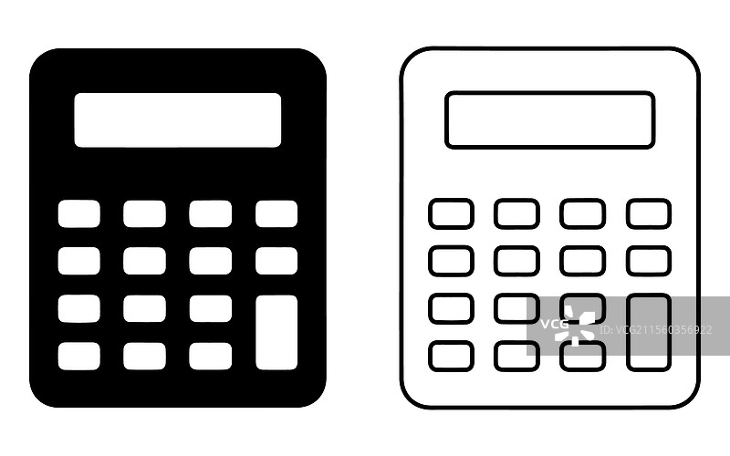 计算器图标集图片素材