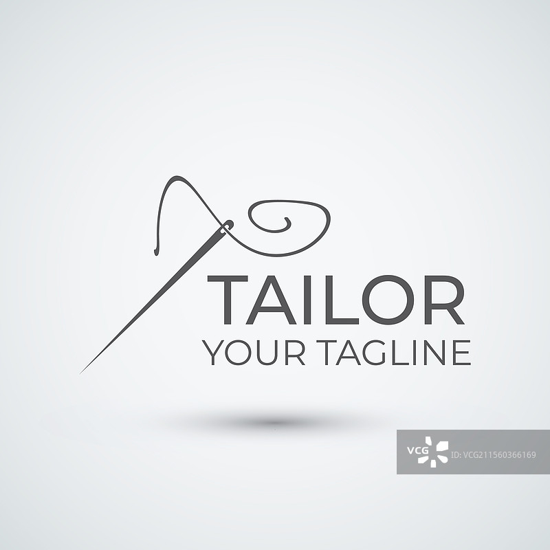 裁缝剪影标志设计图标模板图片素材