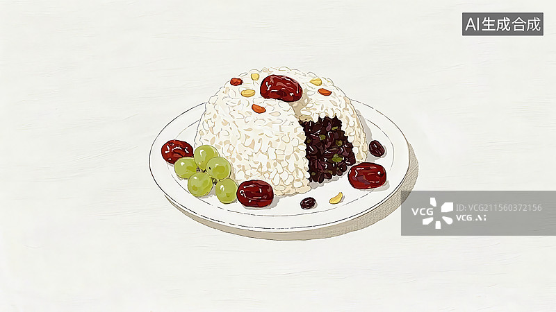 【AI数字艺术】八宝饭餐饮美食图片素材
