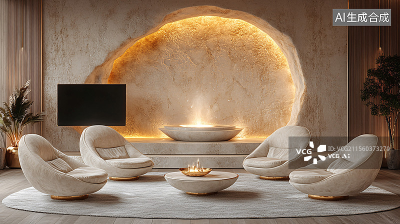 【AI数字艺术】电视节目设计舞台图片素材