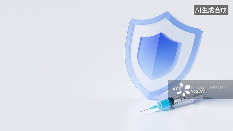 【AI数字艺术】注射器和安全防护概念图片素材