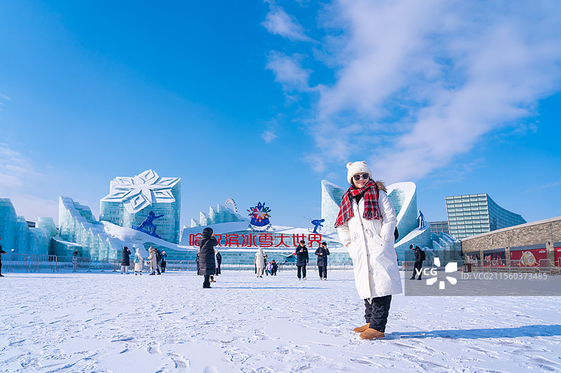 哈尔滨冰雪大世界图片素材