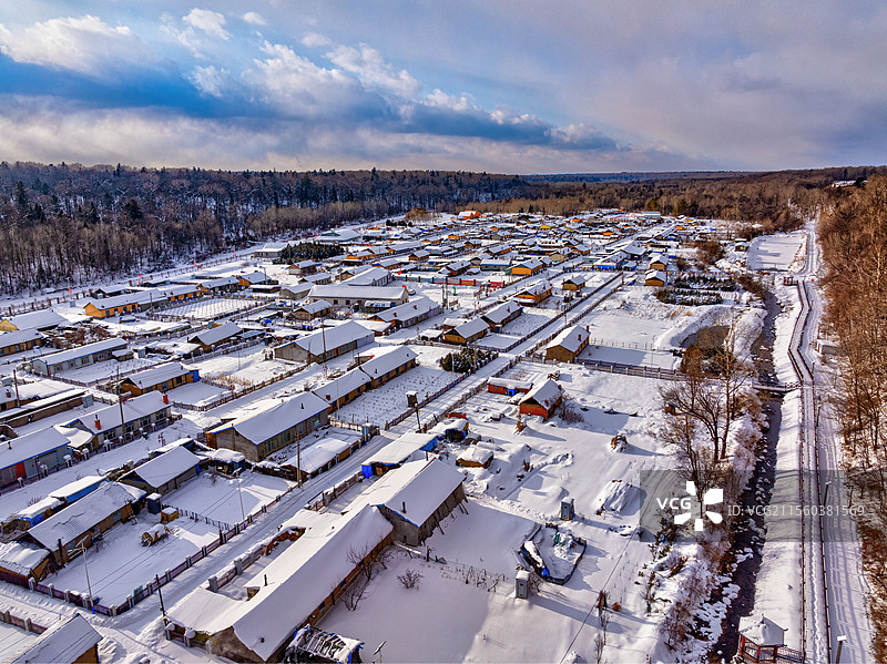 抚松县大碱场村，画家村图片素材