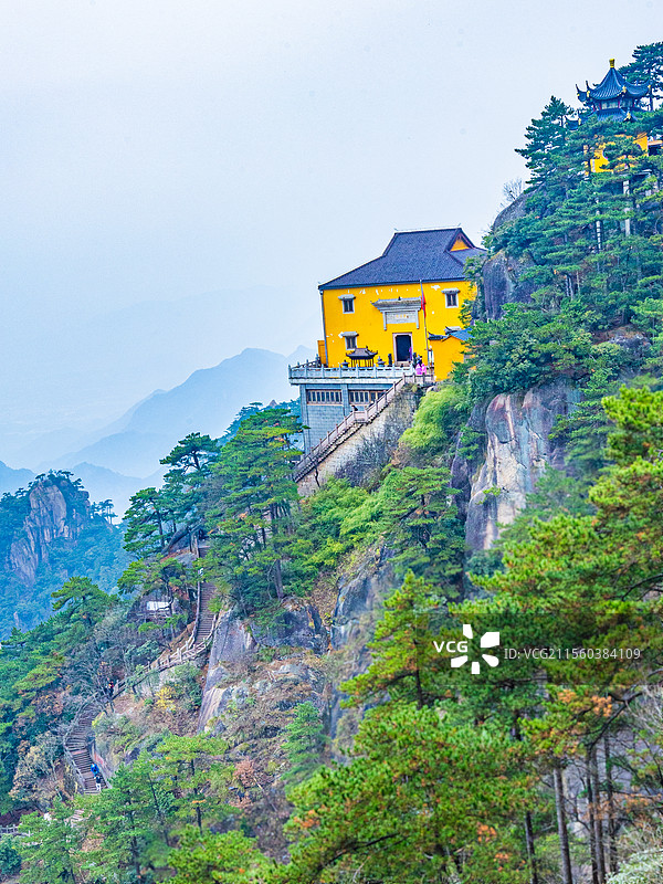 中国四大佛教名山九华山图片素材