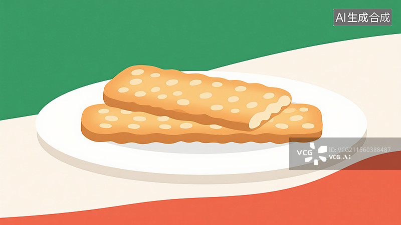 【AI数字艺术】传统美食意大利脆饼图片素材