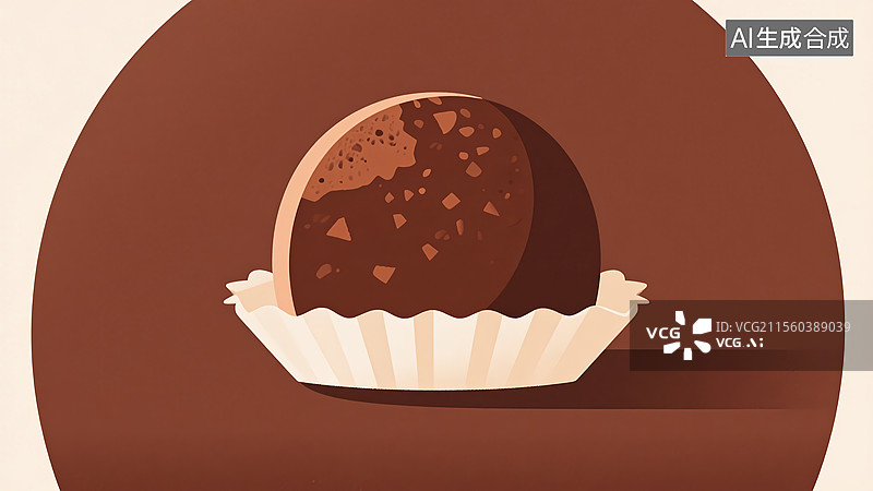 【AI数字艺术】传统美食松露巧克力图片素材