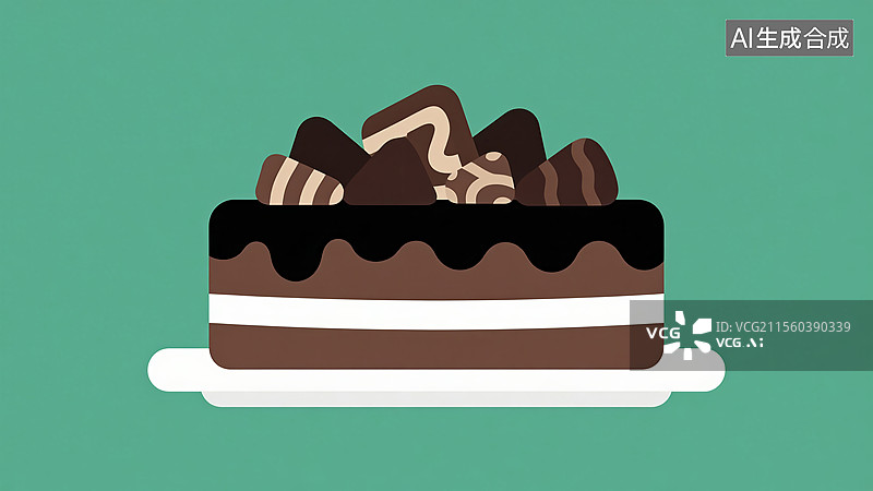 【AI数字艺术】黑森林蛋糕图片素材