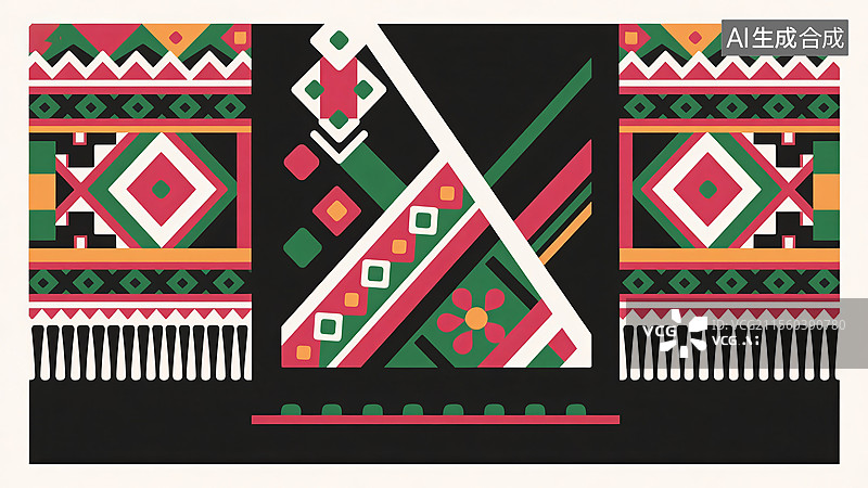 【AI数字艺术】壮锦图片素材