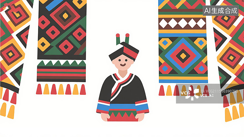 【AI数字艺术】壮锦图片素材