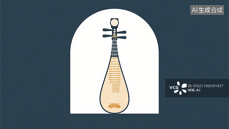 【AI数字艺术】琵琶图片素材