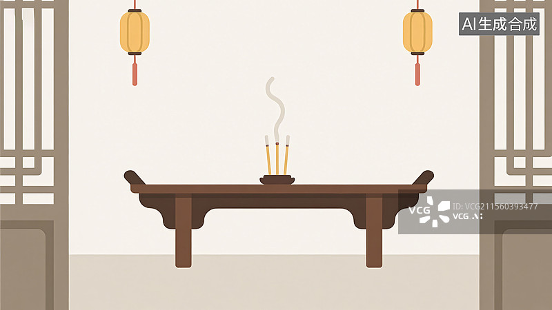 【AI数字艺术】香案图片素材