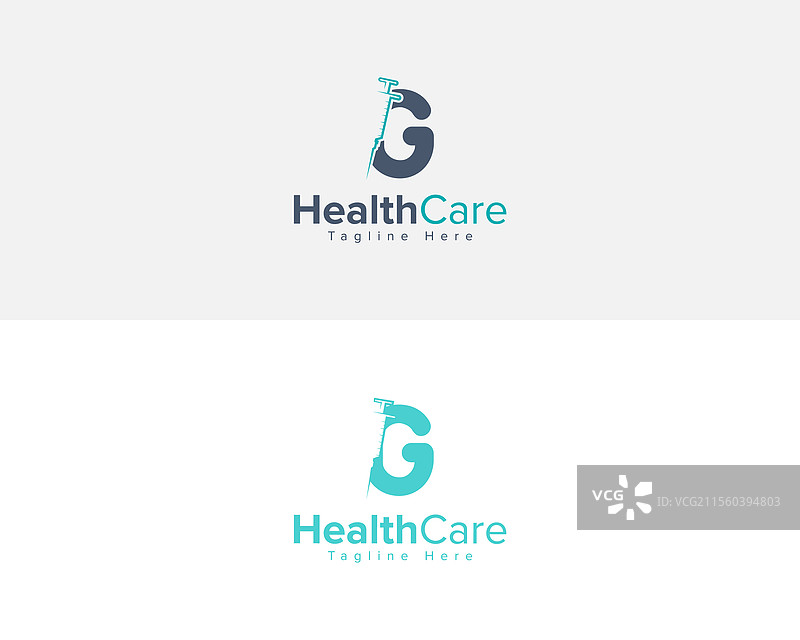 创意标志：字母G与注射器结合图片素材