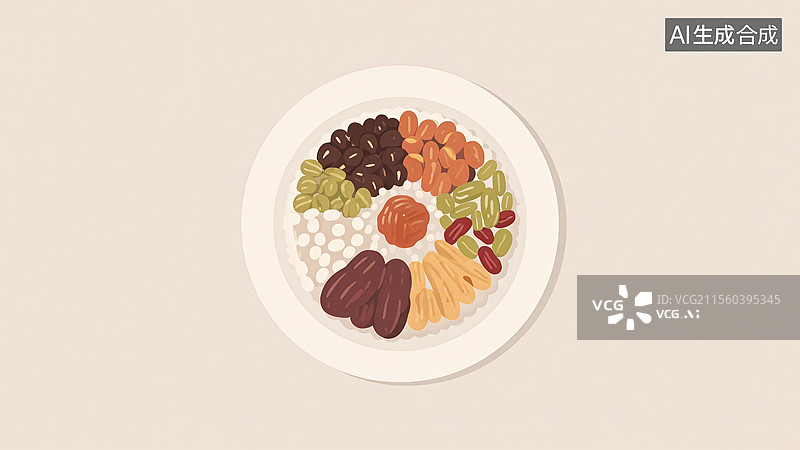 【AI数字艺术】传统美食八宝饭图片素材