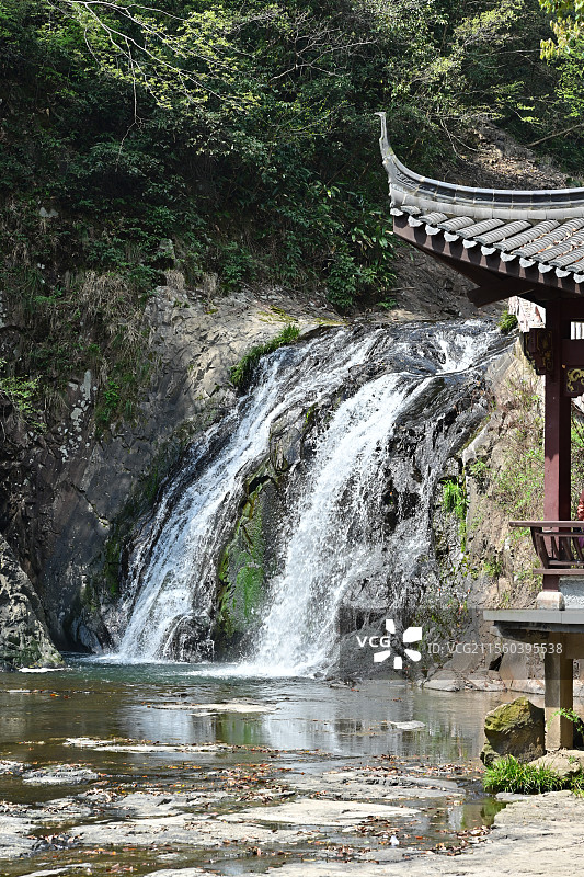 诸暨五泄瀑布禅寺图片素材