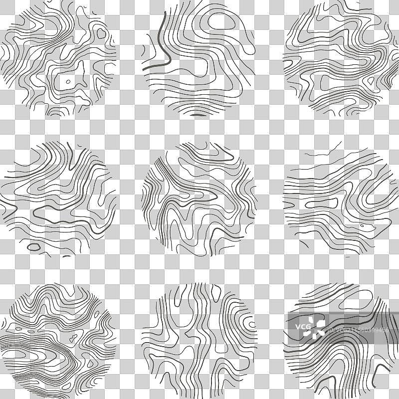 带等高线的地形图图片素材